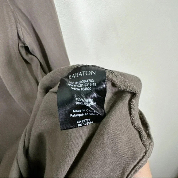 Aritzia Babaton Womens Size Xsmall Adrian Three Quarter Sleeve Blouse - Picture 10 of 13